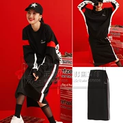 ĐẦU Hyde Hàn Quốc mail trực tiếp 19 mùa xuân nữ Xuanmei với cùng một đoạn thun co giãn eo váy thể thao JOQIS19003 - Trang phục thể thao