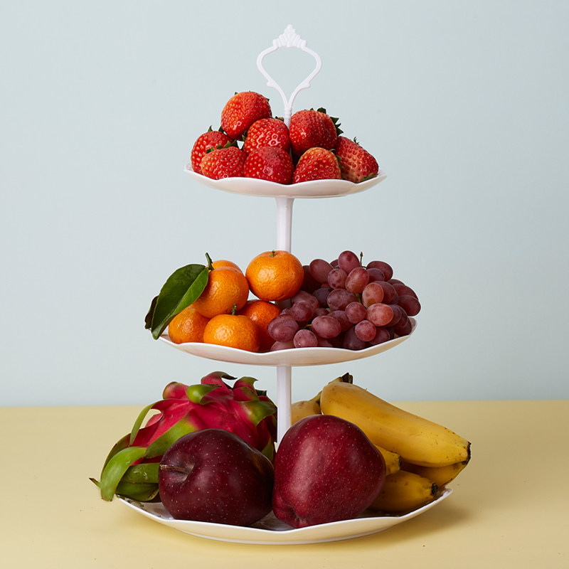 客厅蛋糕架三层水果盘