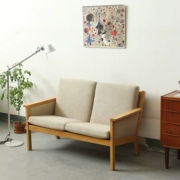 [coznap vintage] Nội thất thời trung cổ Bắc Âu Bậc thầy thiết kế Đan Mạch Hans Wegner sofa đôi - Đồ nội thất thiết kế