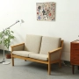[coznap vintage] Nội thất thời trung cổ Bắc Âu Bậc thầy thiết kế Đan Mạch Hans Wegner sofa đôi - Đồ nội thất thiết kế ghế sofa đẹp