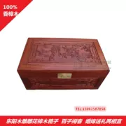 Cao cấp đầy đủ hương thơm long não gỗ hộp thư pháp và hộp tranh, trăm năm cá, nhà máy khắc gỗ Yu Silian trực tiếp - Cái hộp