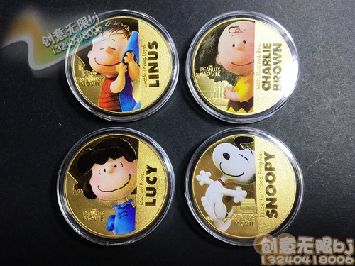 Nuby, snoopy, мультяшные детские монеты подходит для мужчин и женщин, подарок на день рождения