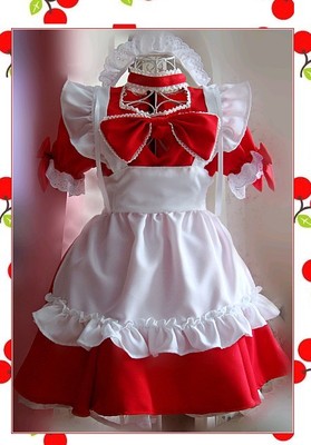 taobao agent Red cute uniform for princess, cosplay