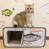 Tinklylife Convined Fish -Corrugeding Paper Cat Grabing Panel Devic