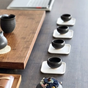 Kung Fu bộ trà ban đầu đơn giản trà coaster 茗 cốc khay trà coaster cách nhiệt trà phụ kiện cung cấp đặc biệt - Trà sứ