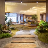 Сад сад сад подушка камень ржавой камень синий камень сланец иностранная оборона переворачивается на каменном саду Тинбу, платит камень