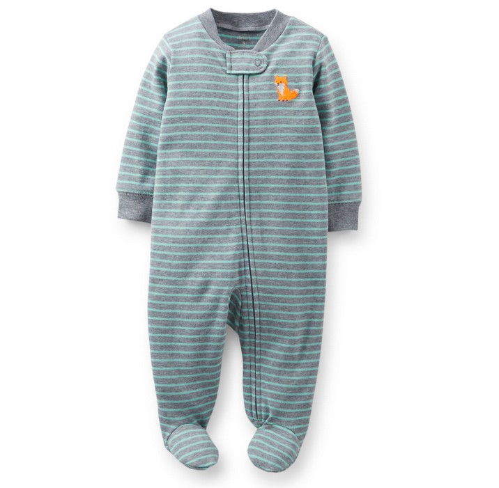 Bluish Greygoods in stock U.S.A carter " s pure cotton men and women baby Long sleeve Conjoined body Ha Yi needing to be done Sleeping bag