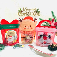 Рождественская милая прозрачная подарочная коробка, упаковка