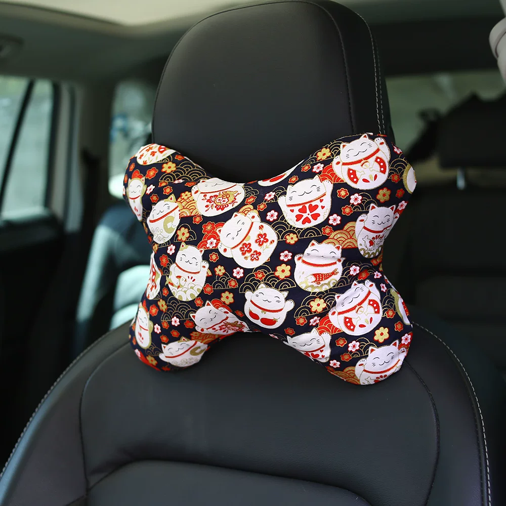 Japanese modified retro neck pillow, for luck