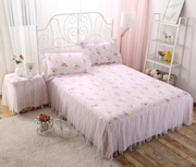 Váy ngủ công chúa đẹp kiểu váy cotton trải giường bằng sợi váy ngủ màu hồng nhạt + sợi trắng có thể tùy chỉnh - Váy Petti