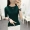 Ngắn tay áo len của phụ nữ Slim áo 2018 mùa xuân và mùa thu mới của Hàn Quốc phiên bản của nửa tay áo sơ mi áo len chặt chẽ đầu áo thun có cổ