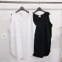 QNI Hàn Quốc mua áo nữ mùa thu 2018 mới Áo thun liền thân màu trơn Dongdaemun 110102 áo lót