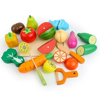 Деревянная магнитная фруктовая семейная интеллектуальная игрушка для раннего возраста для разрезания, 2-3-6 лет