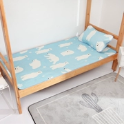 In ghế băng lụa gấp giường ngủ trên mat mat cartoon 0,8m giường ký túc xá 0.9m - Thảm mùa hè