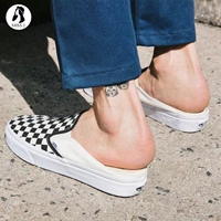 [Miss King] VANS SLIP TRÊN Bàn cờ lười biếng đôi chân một đôi giày vải VN0004KTEO1 giày thể thao đế cao