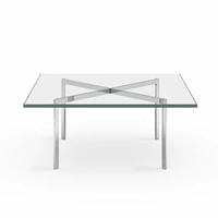 Barcelona Table Classic Design Heanless Steel x -форма минималистская нома