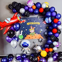 Детский космический космонавт подходит для фотосессий для мальчиков, воздушный шар, макет, подарок на день рождения