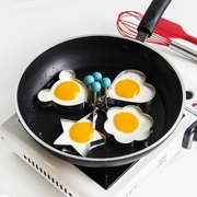 Inox omelette tình yêu hình trái tim chiên trứng khuôn Nhà sáng tạo mini luộc trứng tự làm khuôn ăn sáng - Tự làm khuôn nướng