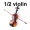 Trẻ em 2 tuổi đến violin người lớn 4 4 đến 1 32 đặc biệt nhỏ bằng gỗ rắn violon nhạc cụ quà tặng cao cấp - Nhạc cụ phương Tây