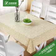 [Giảm giá] Khăn trải bàn bằng nhựa Shikai giấy bàn bằng vải nhựa dùng một lần 1,8 mét khăn trải bàn tiệc - Các món ăn dùng một lần