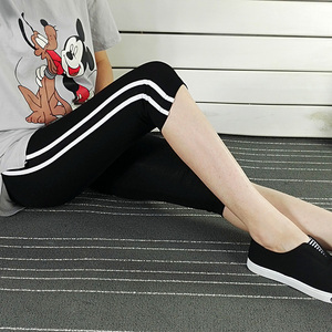 Mùa hè của phụ nữ xà cạp bông phần mỏng cắt quần thể thao quần âu chạy yoga quần chân quần bút chì căng