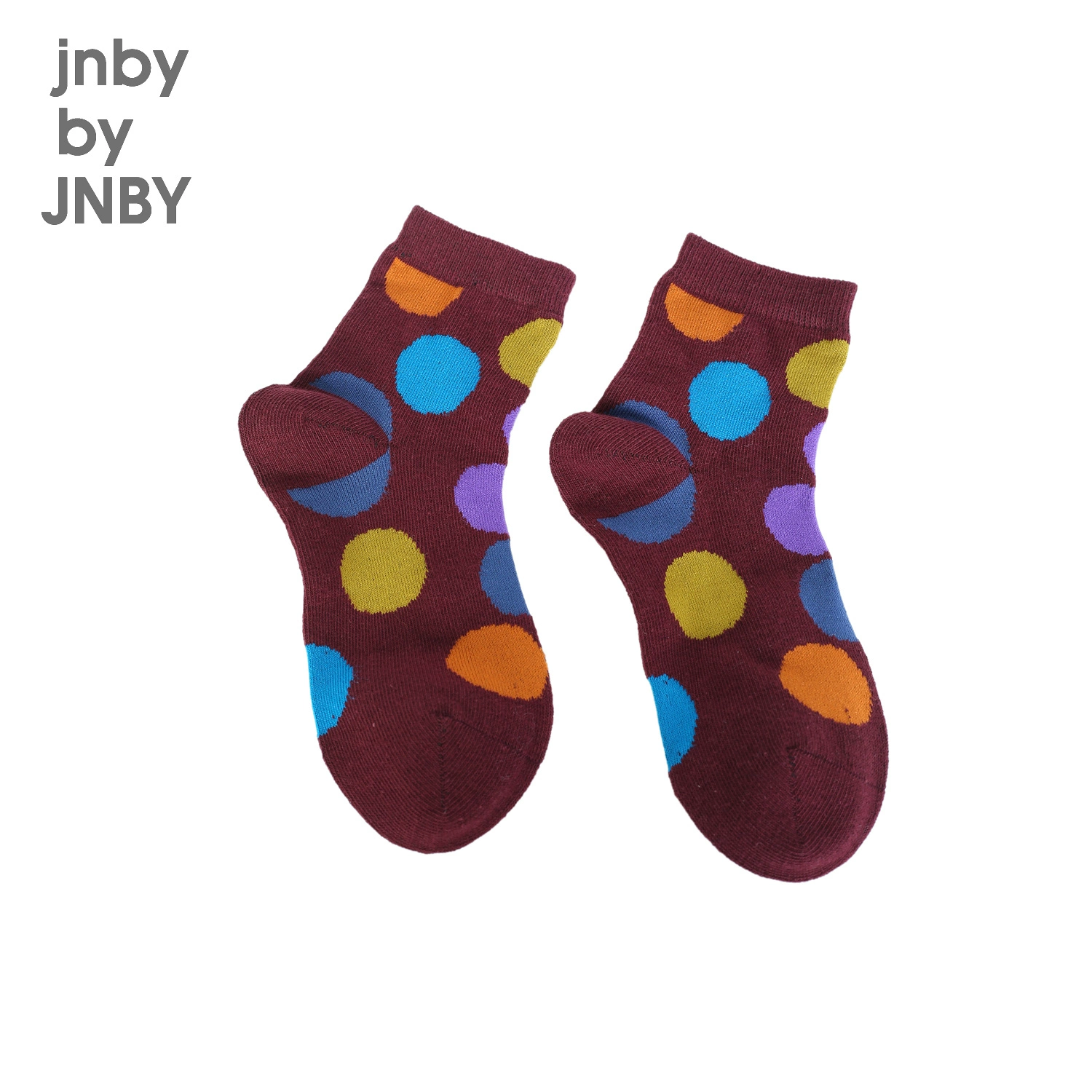 jnby by JNBY Jiangnan commoner 2020 mùa thu và mùa đông chàng trai và cô gái nhấn vớ ​​màu chấm bi cotton 6H8400120 - Vớ