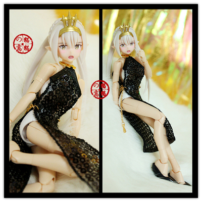 taobao agent [Cat Cat's Nest] FAG Goddess Installation Shouwu Mother AZ12 Black Sideline Open Sequenant Skirt
