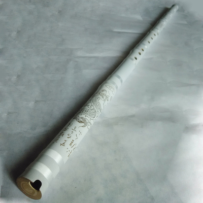 玉屏白箫六八孔洞箫乐器白色紫竹d/e调箫专业演奏箫初学玉萧包邮