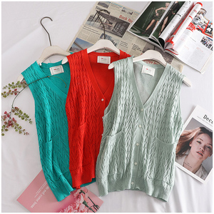 Đặc biệt cung cấp mùa hè mới lỏng lỏng phần mỏng đơn ngực đan vest áo khoác nữ triều 25519