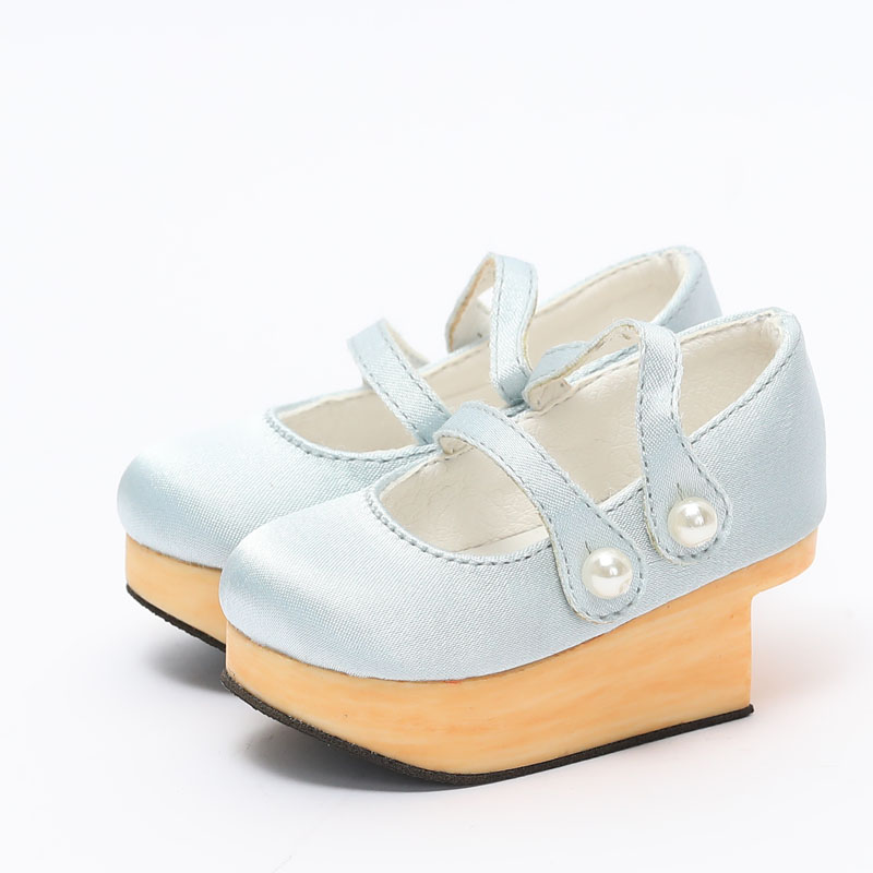 Light Bluewind Pupil FT Xinxin Wooden soled shoes Silk edition Three points 10 female Four points MSDRL big baby