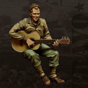 Khách truy cập điên 1 35 Người lính nhựa Mô hình WWII Guitarist người Mỹ GK Người mẫu trắng Tay 339 - Capsule Đồ chơi / Búp bê / BJD / Đồ chơi binh sĩ