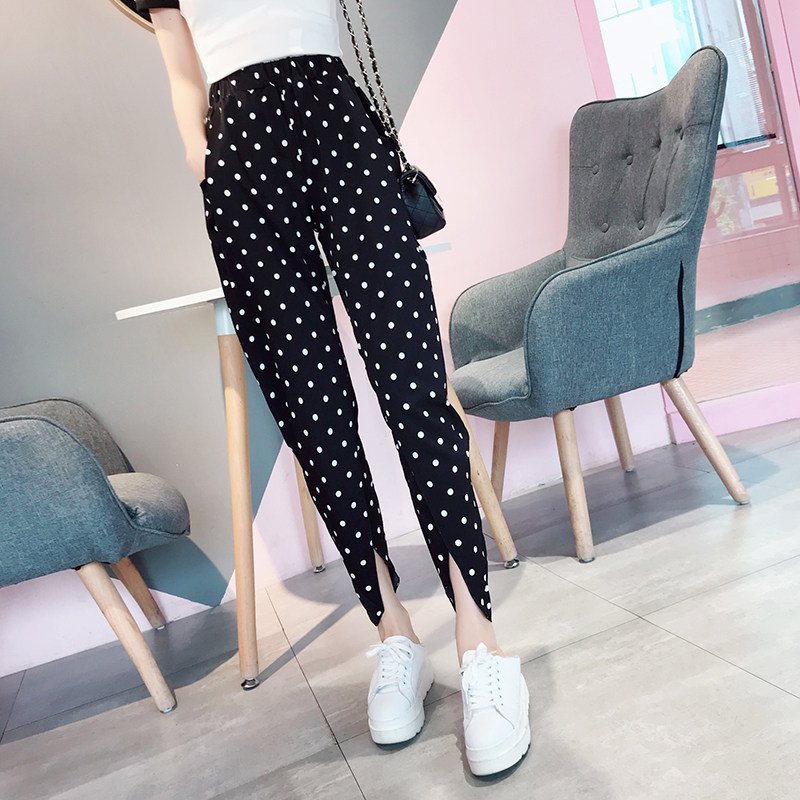 Búp bê xu hướng nhà của phụ nữ 2018 mùa hè Hàn Quốc thời trang slim cross khâu quần hậu cung thường thủy triều K183
