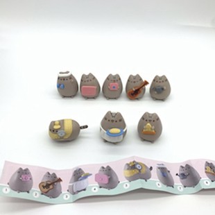 Коллекционная фигурка PUSHEEN CORP набор из 8 шт., экологичный пластик, ~4 см