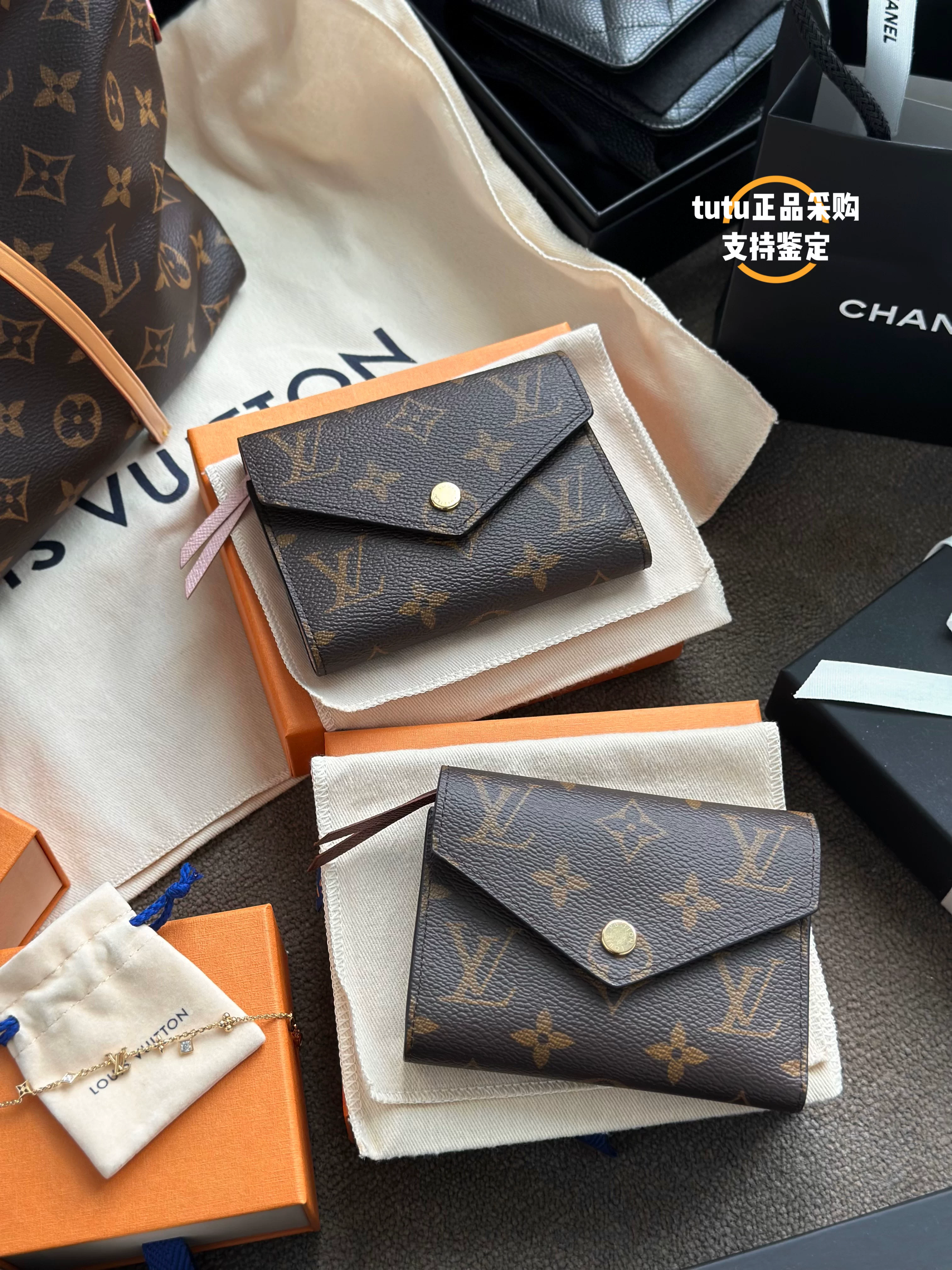 LV Золотой Дуду старый цветок канва карта кошелёк для женщин
