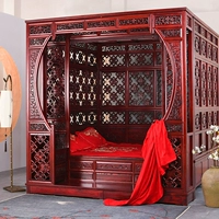 Кровать Qiangongbu, кровать с твердым деревянным кроватями, кровать для пещеры, китайская династии китайских и династий Цин Классическое дворец