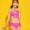 Ying Huier bikini gợi cảm ngực nhỏ thu thập đồ bơi tua rua áo tắm ba điểm ngực lớn khu nghỉ mát bên bờ biển suối nước nóng bikini gợi cảm