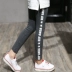 Quần legging cotton cho bé gái mùa thu đông 8 trẻ em 9 phiên bản Hàn Quốc cộng với thời trang nhung 10 bé gái lớn quần dài 12 tuổi Quần tây thường