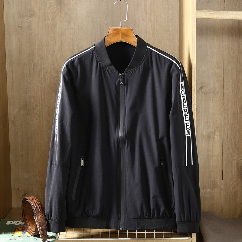 F0133 Black Mock Neck Jacketnewly opened store Time limit welfare ~ speed rob ~ hand slow nothing ~ man spring and autumn fashion leisure time Self cultivation washing PU Pipi Jacket
