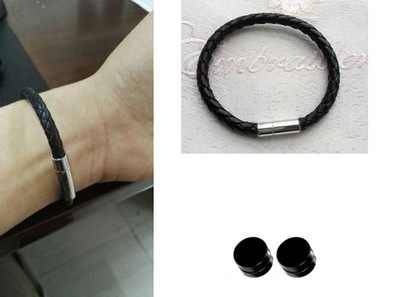 taobao agent Cos prop love and producer white earrings bracelet