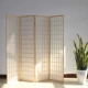Vách ngăn Nhật Bản lưới Zen di động gấp nền tối giản hiện đại Phong cách Nhật Bản vách ngăn phòng khách bằng gỗ nguyên khối từ trần đến sàn vách phòng thờ đẹp