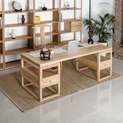 Mới Trung Quốc nội thất văn phòng gỗ rắn kết hợp đơn giản hiện đại ông chủ bàn giám đốc gỗ gụ bàn nội thất Ming và Qing cổ - Bộ đồ nội thất