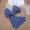 Bánh quế bông tam giác đơn giản không có vòng thép áo lót phù hợp với retro rắn màu xanh cam BL07 - Bộ đồ lót