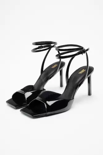 Сентябрь Zara Подличная домашняя покупка 2340/110 2340110 Женская патентная кожа с высокой