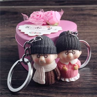 Милый мультяшный брелок для влюбленных, трехмерная кукла, ключи от машины, подвеска на день Святого Валентина, в 3d формате, подарок на день рождения