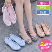2018 mùa hè mới lỗ giày nữ Bao Đầu thạch dép phẳng non-slip giày y tá giày bãi biển phụ nữ nhẹ của giày