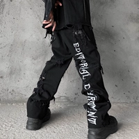 TNMK Брендовые джинсы в стиле хип-хоп, штаны, свободный прямой крой, с вышивкой, европейский стиль