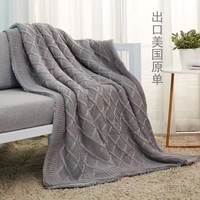 Năm mới giải phóng mặt bằng cộng với hai mặt cashmere chăn khuẩn chăn + Leisure chăn đan Bắc Âu chăn ngủ trưa chăn - Ném / Chăn chăn lông cừu giá rẻ