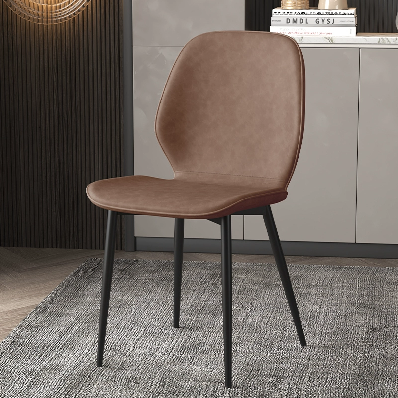 Đơn giản hiện đại ánh sáng ghế ăn sang trọng công nghệ ghế vải tựa lưng ghế da nhà Bắc Âu nhà hàng bàn ăn bàn ghế bàn ăn công nghiệp giá rẻ bàn ăn gấp thông minh 
