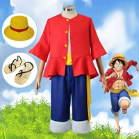 One Piece Luffy cos phù hợp với hai năm sau thế hệ thứ hai cosplay quần áo mũ rơm giày đạo cụ quần áo bộ cosplay boa hancock