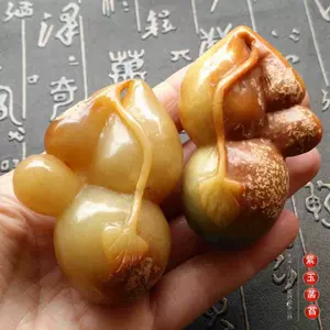 Gu Jade Lao Jade Antique Jade Mother Mother Mother и Child Gourd Fulu Бесплатная доставка одна пара цены 113008